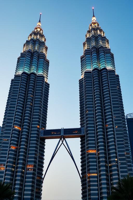 Sudut artistik Menara Berkembar Petronas
