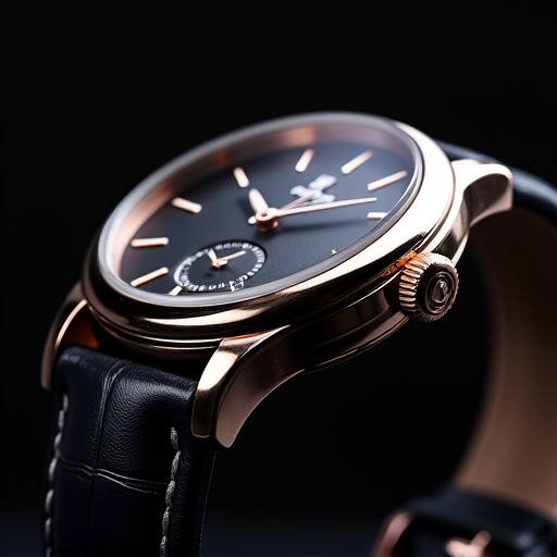 Gambar komersial seutas jam tangan mewah